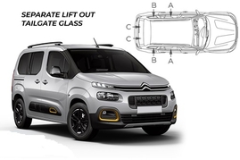 Slnečné clony na okná - CITROEN Berlingo Multispace (2018-) - Komplet sada (CIT-BERL-5-CX)