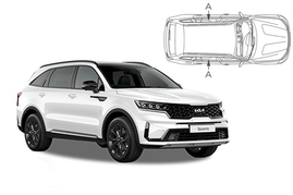 Slnečné clony na okná - KIA Sorento (2020-) - Len na bočné sťahovacie sklá (KIA-SORE-5-D/18)