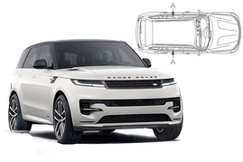 Slnečné clony na okná - LAND ROVER GROUP Range Rover Sport (2022-) - Len na bočné sťahovacie sklá (LRO-RRS-5-C/18)