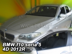 Deflektory na BMW 5 F10, 4-dverová, 2010-2016 (predné) (11147)