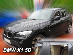 Deflektory na BMW X1 (E84), 5-dverová, 2009-2015 (+zadné) (11146)