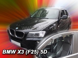 Deflektory na BMW X3 (F25), 5-dverová, 2010-2017 (predné) (11151)