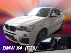 Deflektory na BMW X4 (F26), 5-dverová, 2014-2018 (predné) (11162)