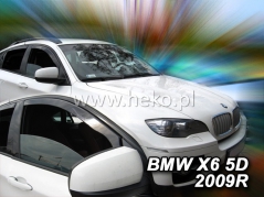 Deflektory na BMW X6 (E71,F16), 5-dverová, 2008-2019 (predné) (11141)