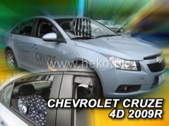 Deflektory na Chevrolet Cruze sedan, 4-dverová (+zadné), r.v.: 2009 - (10528)