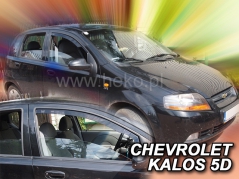 Deflektory na Chevrolet Kalos, 5-dverová, r.v.: 2004 - 2008 (10503)