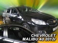 Deflektory na Chevrolet Malibu IV, 4-dverová, r.v.: 2012 - (10538)