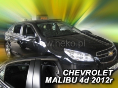 Deflektory na Chevrolet Malibu IV, 4-dverová (+zadné), r.v.: 2012 - (10539)