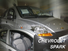 Deflektory na Chevrolet Spark M200 hatchback, 5-dverová (+zadné), r.v.: 2005 - 2010 (10511)