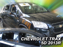 Deflektory na Chevrolet Trax, 5-dverová (+zadné), r.v.: 2013 - (10544)