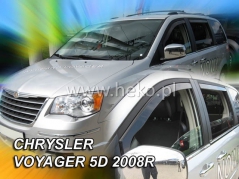 Deflektory na Chrysler Grand Voyager, 5-dverová (+zadné), r.v.: 2008 - (10413)