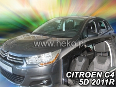 Deflektory na Citroen C4 II, 5-dverová, r.v.: 2010 - (12250)