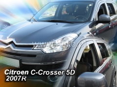 Deflektory na Citroen C-Crosser, 5-dverová (+zadné), r.v.: 2007 - 2012 (12239)