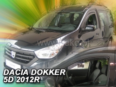 Deflektory na Dacia Dokker, 5-dverová, r.v.: 2012 - (13109)