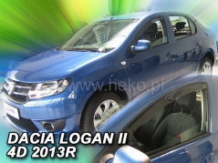 Deflektory na Dacia Logan II, 4-dverová, r.v.: 2013 - (13111)