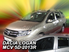 Deflektory na Dacia Logan MCV II, 5-dverová (+zadné), r.v.: 2013 - (13114)