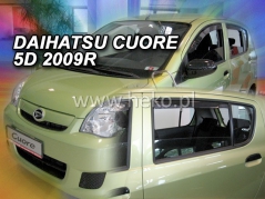 Deflektory na Daihatsu Cuore VII, 5-dverová (+zadné), r.v.: 2007 - (13219)