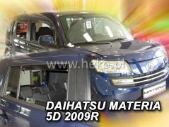 Deflektory na Daihatsu Materia, 5-dverová (+zadné), r.v.: 2006 - (13215)