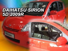 Deflektory na Daihatsu Sirion II, 5-dverová, r.v.: 2005 - (13216)