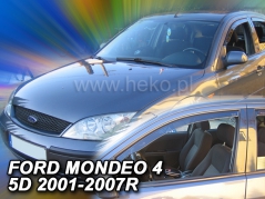 Deflektory na Ford Mondeo, 4/5-dverová, r.v.: 2001 - 2007 (15248)