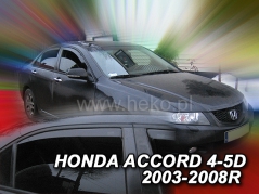 Deflektory na Honda Accord sedan, 4/5-dverová (+zadné), r.v.: 2003 - 2008 (17176)