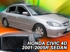 Deflektory na Honda Civic sedan, 4-dverová (+zadné), r.v.: 2001 - 2005 (17168)