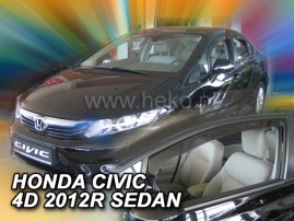 Deflektory na Honda Civic sedan, 4-dverová, r.v.: 2012 - 2016 (17160)