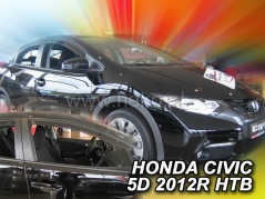 Deflektory na Honda Civic hatchback, 5-dverová, r.v.: 2012 - 2016 (17162)