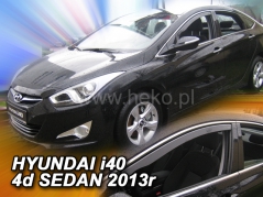 Deflektory na Hyundai i40 sedan, 4-dverová, r.v.: 2011 - (17267)