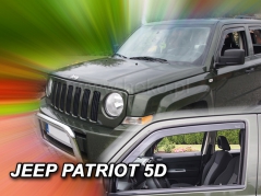 Deflektory na Jeep Patriot, 5-dverová, r.v.: 2006 - (19128)