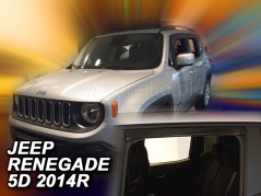 Deflektory na Jeep Renegade, 5-dverová (+zadné), r.v.: 2014 - (19127)