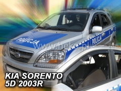 Deflektory na Kia Sorento, 5-dverová, r.v.: 2002 - 2009 (20117)