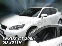 Deflektory na Lexus CT 200h, 5-dverová, r.v.: 2011 - (30018)