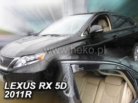 Deflektory na Lexus RX III, 5-dverová (+zadné), r.v.: 2009 - 2015 (30017)