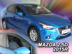 Deflektory na Mazda 2 IV, 5-dverová, r.v.: 2014 - (23165)