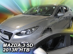 Deflektory na Mazda 3 III hatchback, 5-dverová, r.v.: 2013-2019 (23163)