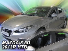 Deflektory na Mazda 3 III hatchback, 5-dverová (+zadné), r.v.: 2013-2019 (23164)