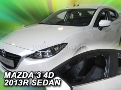 Deflektory na Mazda 3 III sedan, 4-dverová, r.v.: 2013-2019 (23163)