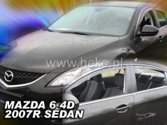 Deflektory na Mazda 6 GH sedan, 4-dverová (+zadné), r.v.: 2007 - 2013 (23146)