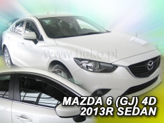 Deflektory na Mazda 6 GJ sedan, 4-dverová, r.v.: 2013 - (23159)