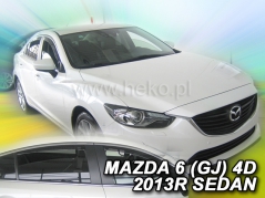 Deflektory na Mazda 6 GJ sedan, 4-dverová (+zadné), r.v.: 2013 - (23160)