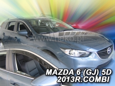 Deflektory na Mazda 6 GJ combi, 5-dverová, r.v.: 2013 - (23159)