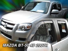 Deflektory na Mazda BT-50, 4-dverová (+zadné), r.v.: 2007 - (23140)