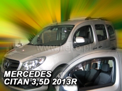 Deflektory na Mercedes Citan W415, 3/5-dverová, r.v.: 2012 - (23279)