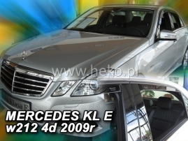 Deflektory na Mercedes Class E W212 sedan, 4-dverová (+zadné), r.v.: 2009 - 2016 (23275)