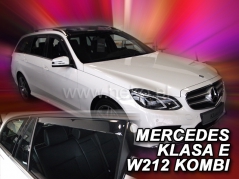 Deflektory na Mercedes Class E W212 combi, 5-dverová (+zadné), r.v.: 2009 - 2016 (23289)