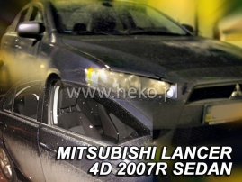 Deflektory na Mitsubishi Lancer, 4/5-dverová, r.v.: 2007 - (23356)