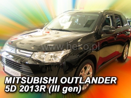 Deflektory na Mitsubishi Outlander, 5-dverová, r.v.: 2012 - (23367)