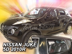 Deflektory na Nissan Juke, 5-dverová (+zadné), r.v.: 2010-2019 (24277)