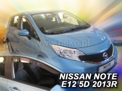 Deflektory na Nissan Note E12, 5-dverová, r.v.: 2013 - (24283)